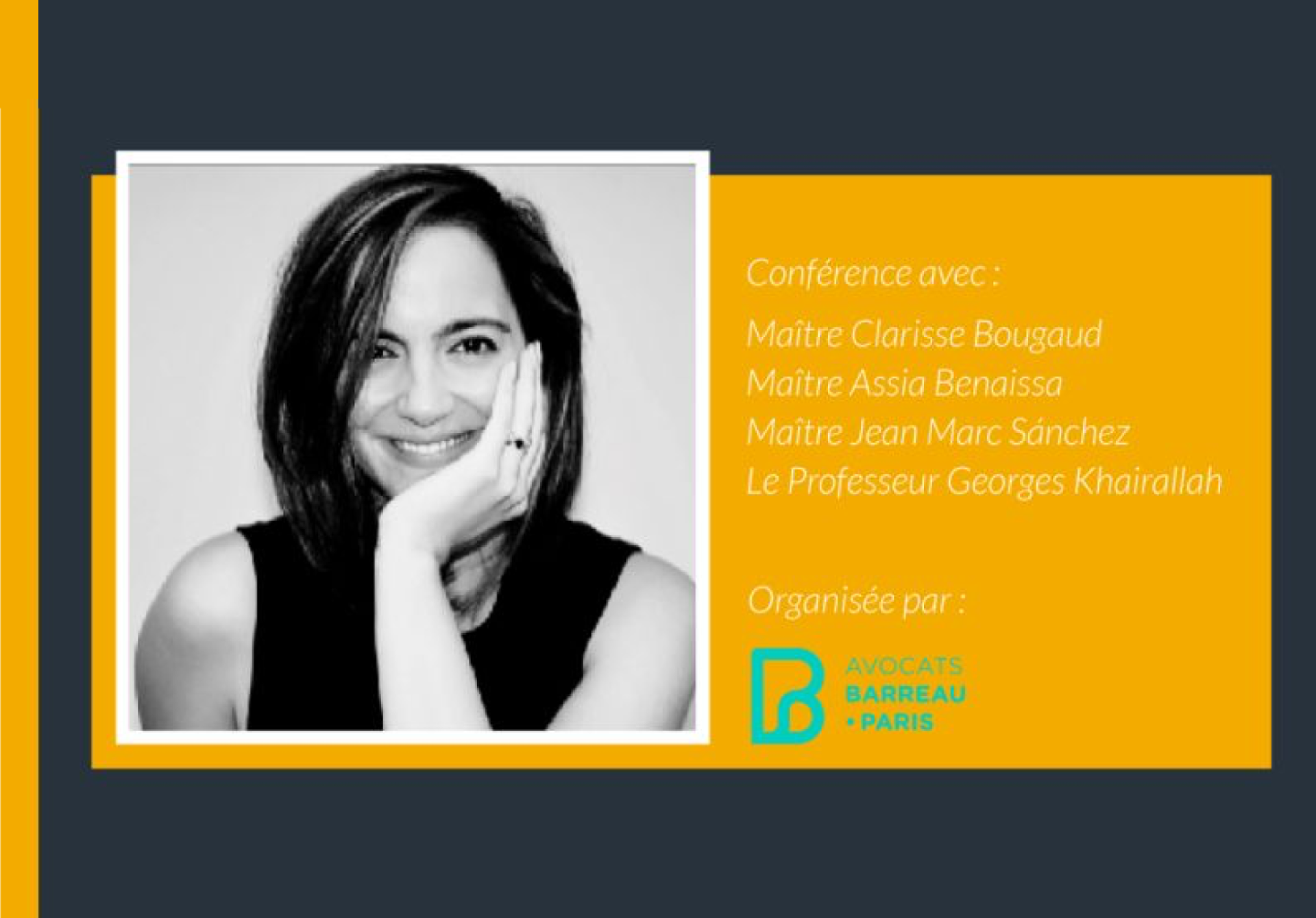 Conférence co-animée par Clarisse Bougaud